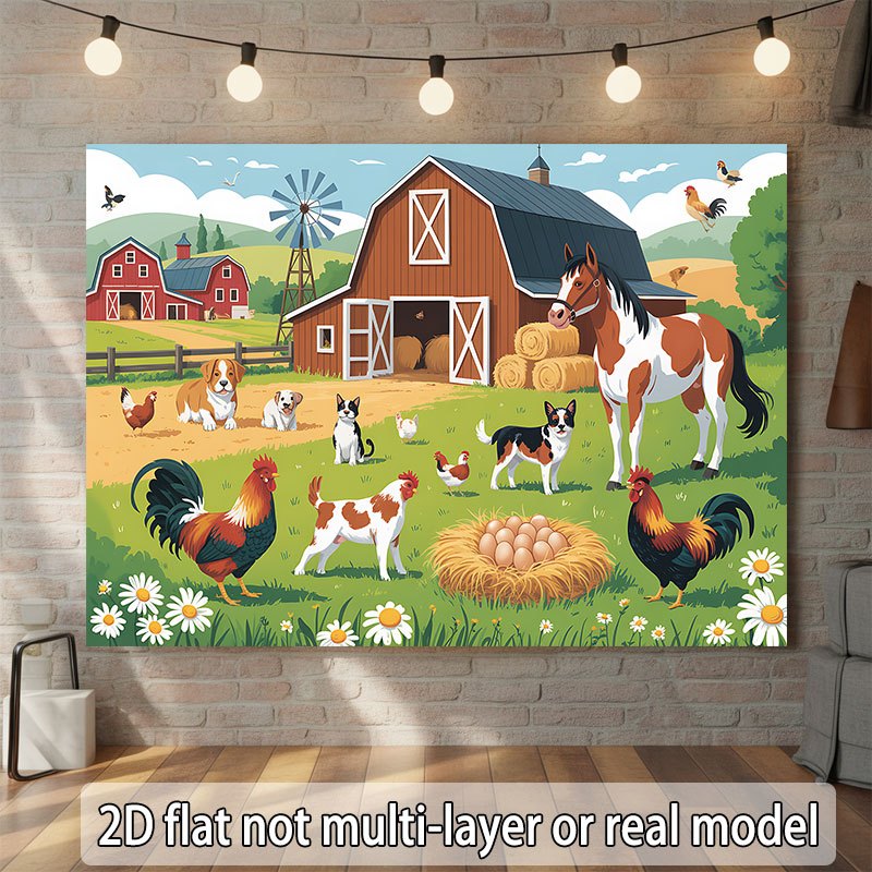 2D flat design, 1-piece banner - огляд і ціна Agriculture Farming School