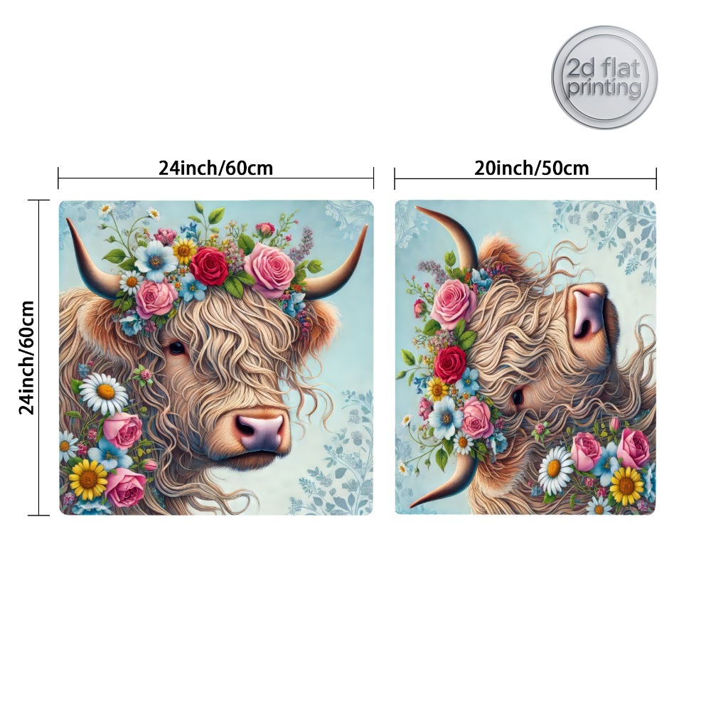 1pc, Artificial Leather Dish D - огляд і ціна Cow Mat Rubber