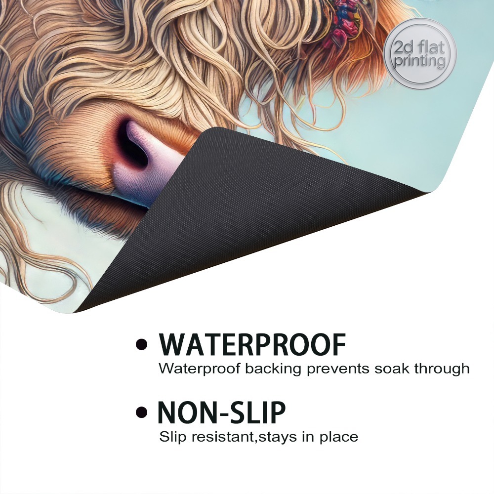 1pc, Artificial Leather Dish D - огляд і ціна Cow Mat Rubber