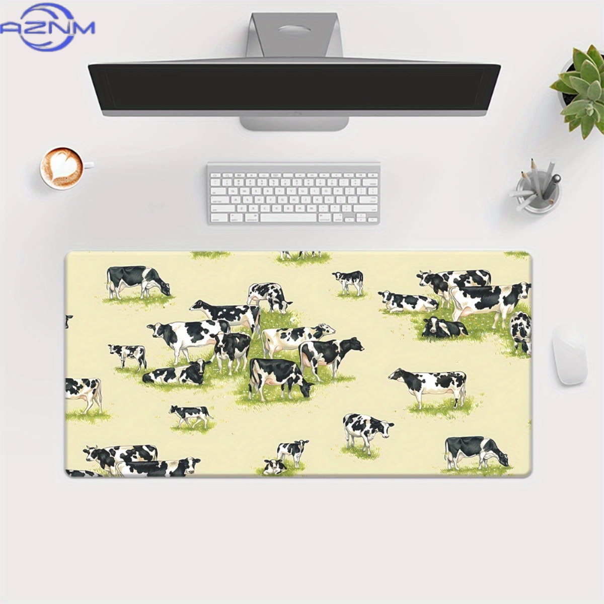 One XXL Cow-Patterned Desk Mat - огляд і ціна Cow Mat Rubber