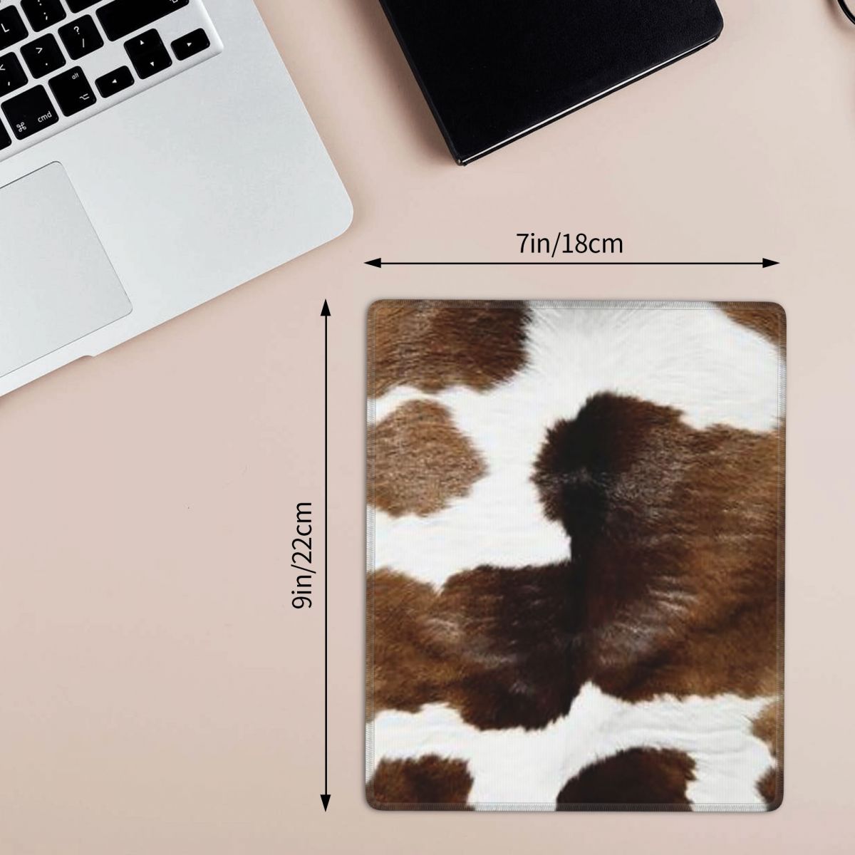 Rustic Ranch Cow Print 7x9 in  - огляд і ціна Cow Mat Rubber