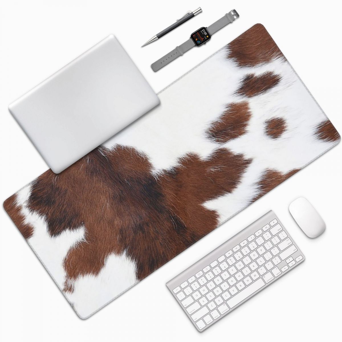 Large Mouse Pad Cow Skin Patte - огляд і ціна Cow Mat Rubber