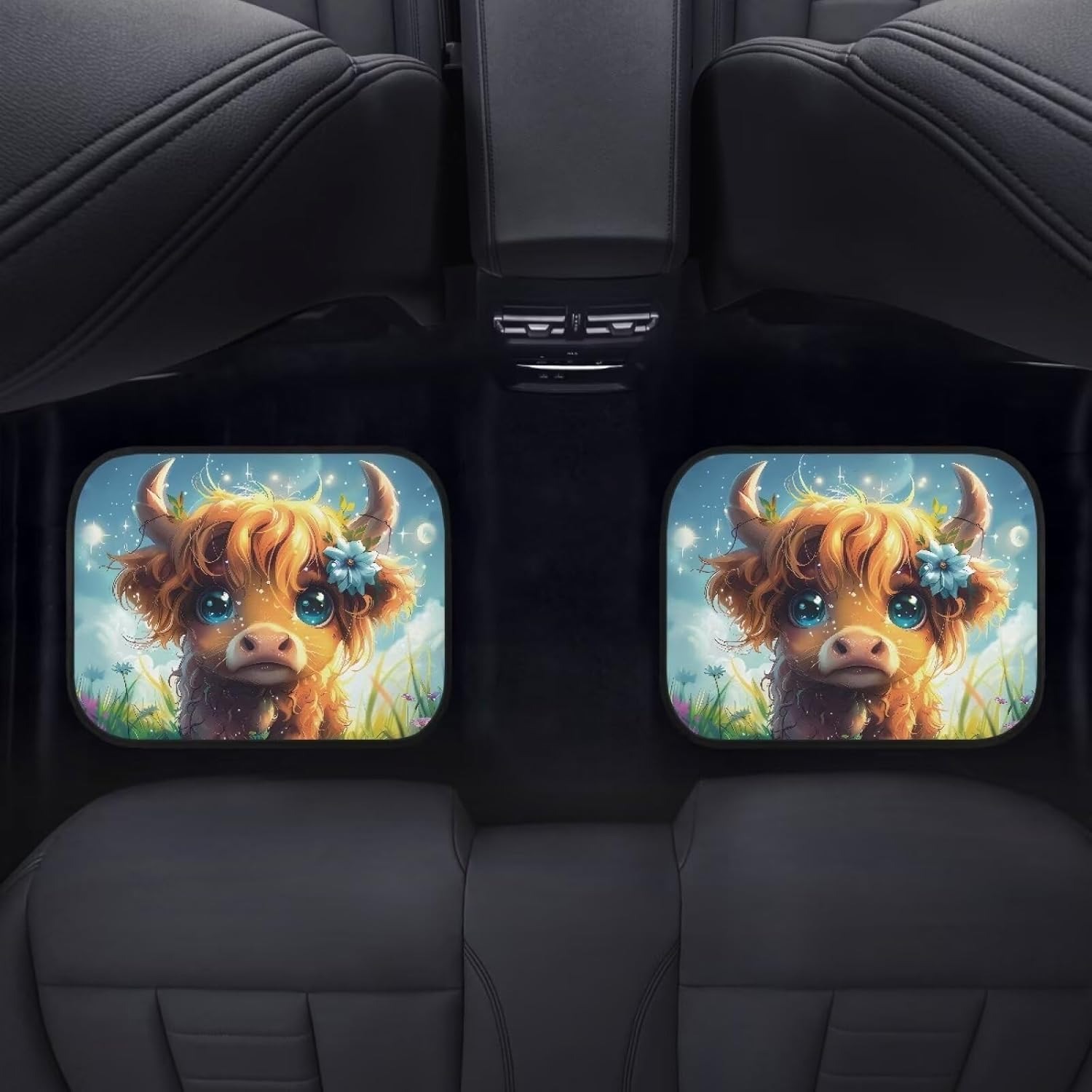 Cute Highland Cow Car Floor Ma - огляд і ціна Cow Mat Rubber