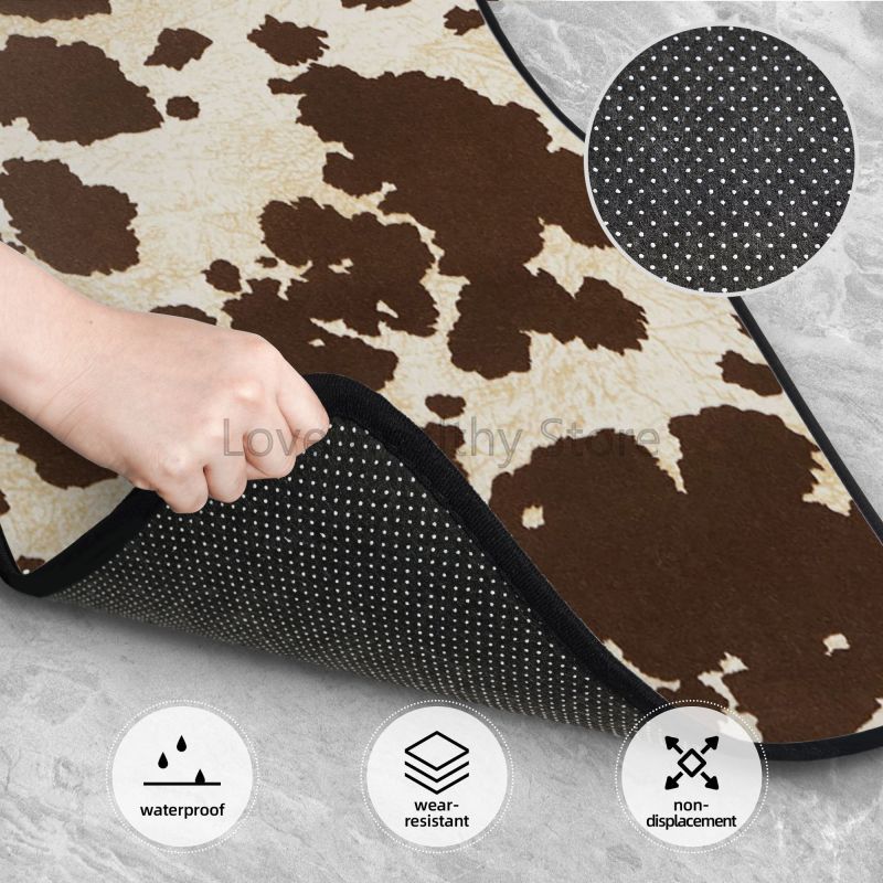 Cow Car Floor Mats Set of 4 Br - огляд і ціна Cow Mat Rubber