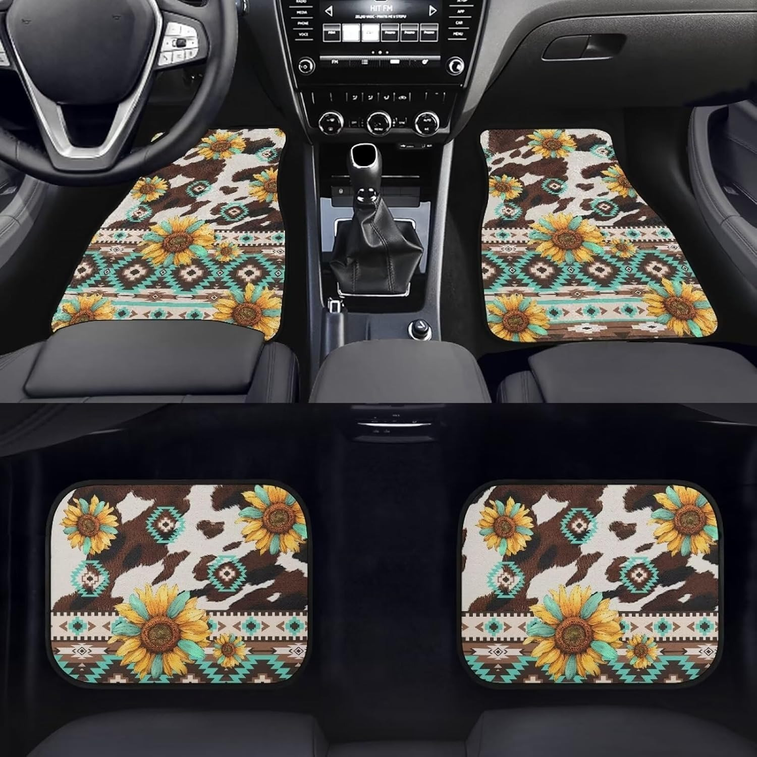 Aztec Car Floor Mats All Weath - огляд і ціна Cow Mat Rubber
