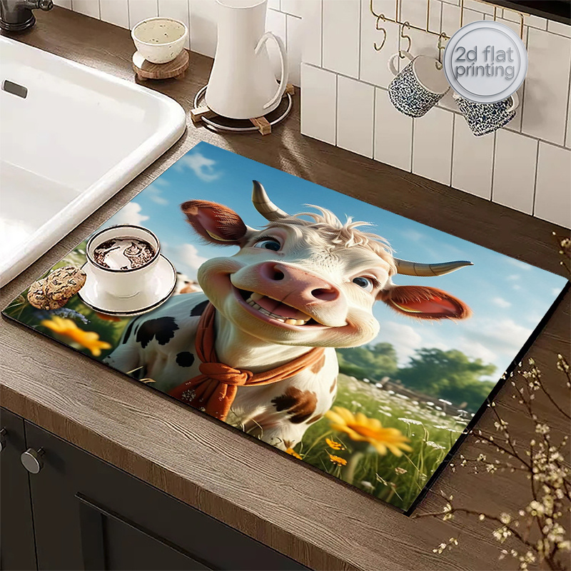 2D Flat Printing 1pc Cow Print - огляд і ціна Cow Mat Rubber