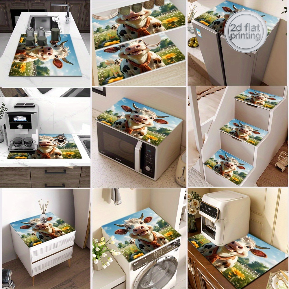 2D Flat Printing 1pc Cow Print - огляд і ціна Cow Mat Rubber